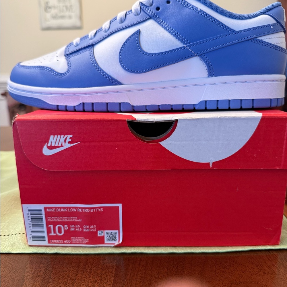 Nike Dunk Low Retro in Blue and White